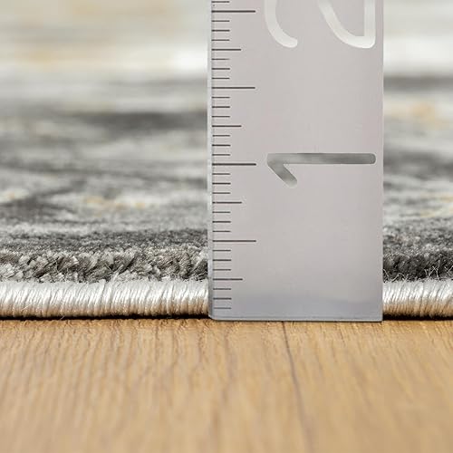 Miniatura 7 de LUXE WEAVERS Alfombra abstracta de remolinos de mármol, humo 8x10