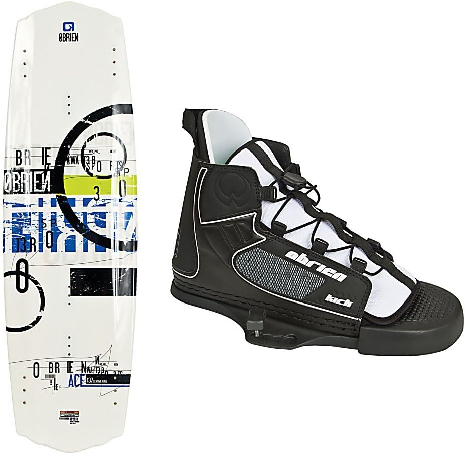 Obrien Ace Wakeboard with Binding (Blue/White, 137cm/53.9Inch, X 41.9cm/16.5Inch