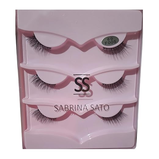 Cílios Postiços, Modelo Gatinha, 3 Pares, Estilo Natural, Acabamento Premium, Alongar Parte Externa - Maquiagem SSabrina Sato