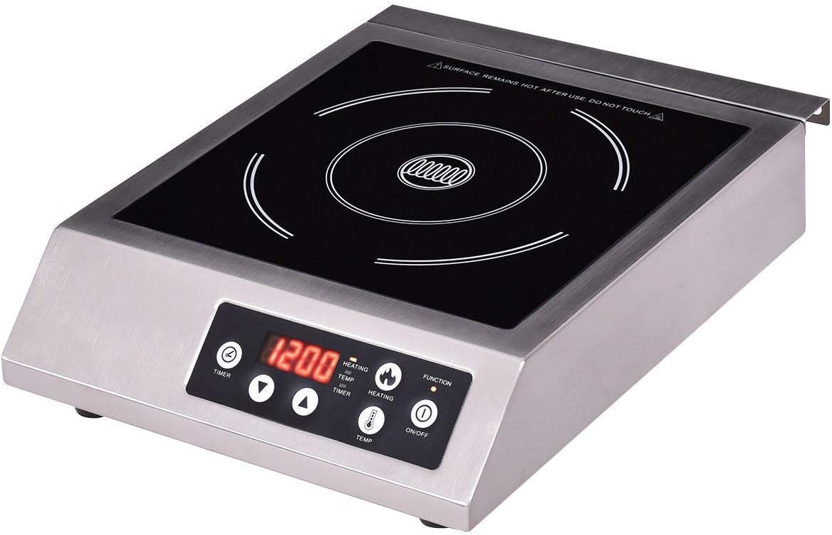 Costway Single Burner, Portable Counter Commercial Electric Induction Cooktop Cooker Countertop (1)