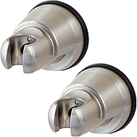 Vista 13 de Hibbent Soporte de cabezal de ducha con ventosa al vacío, soporte de cabezal de ducha extraíble, soporte de pared ajustable en altura ajustable