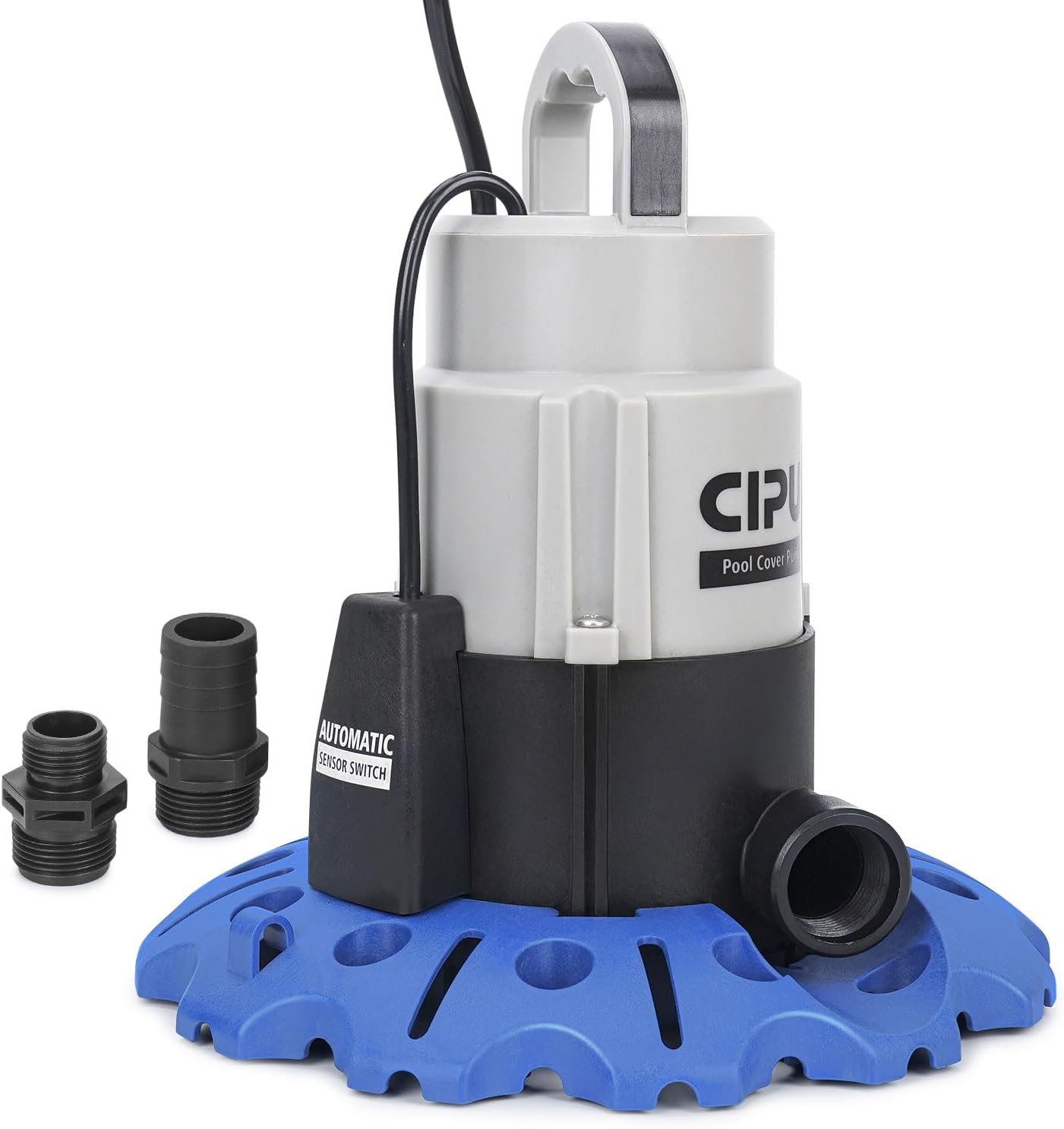 1/3HP Pool Cover Drain Water Pump with Automatic Sensor Switch 2520GPH High Flow Submersible Sump Pump with 25FT Power Cord Easy to Use for Pool Covers Ponds Rain Barrels Basements