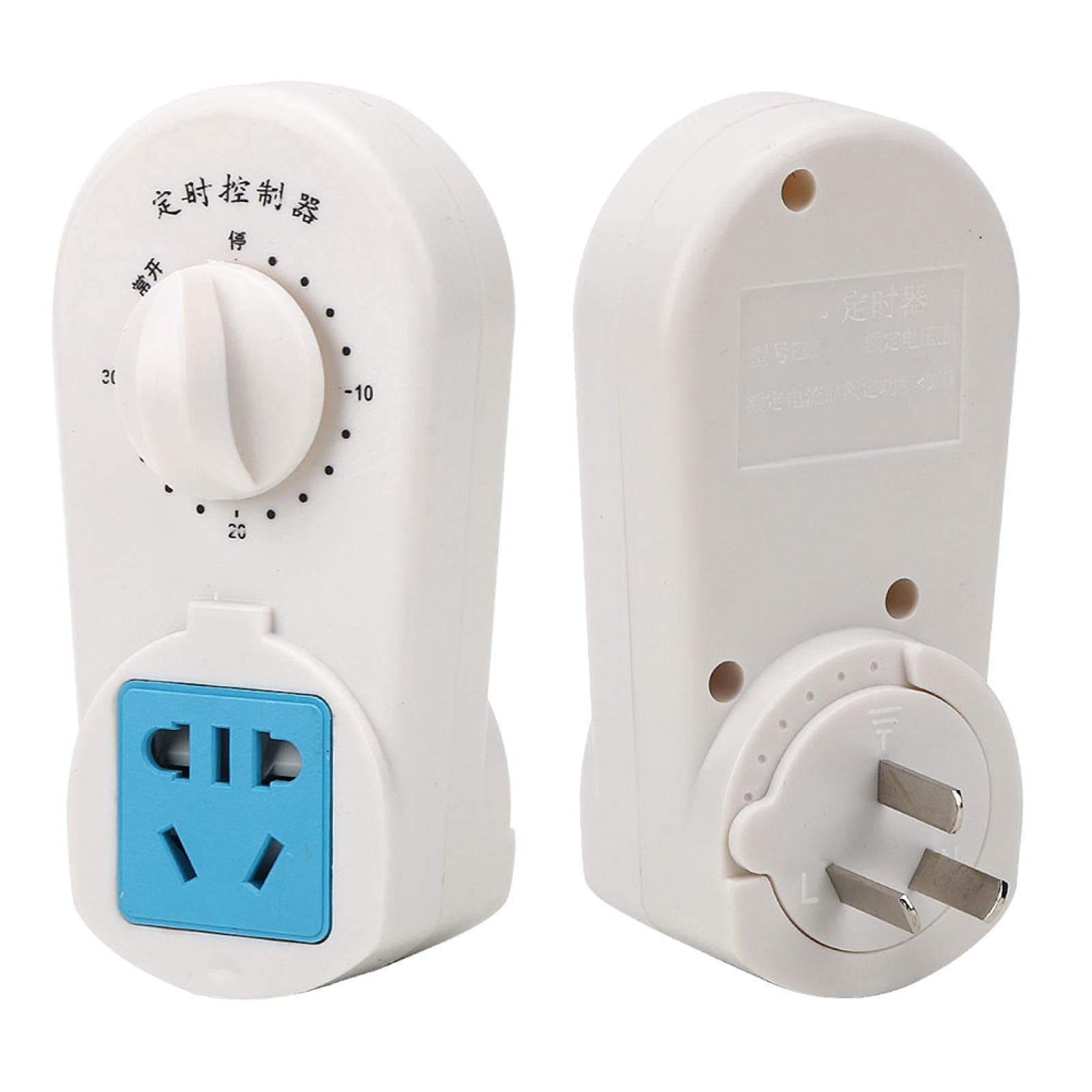 Interruptor de temporizador de bomba de 220 V CA 10 A, toma de control de cuenta regresiva del temporizador de bomba Interruptor de tiempo mecánico Enchufe AU (30/60/120 min) Control de temporizador