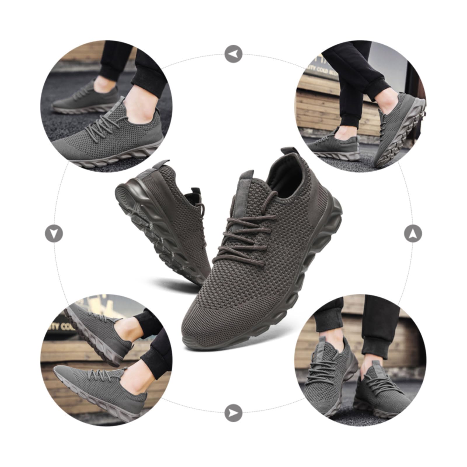 Zapatillas de correr para hombre, zapatillas de deporte, informales, zapatillas de deporte, traillauf Fitness para exterior, correr, gimnasio, tenis, caminar, moda