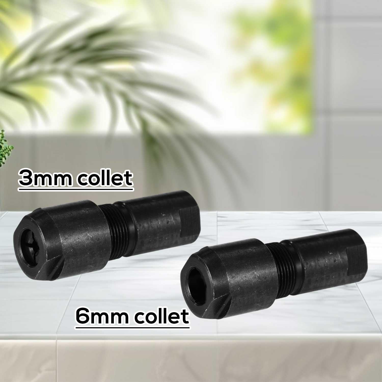 Set di Adattatori Smerigliatrice Angolare 3mm e 6mm, Kit Conversione Mandrino Dritto 5/8-11 per Rettifica Lucidatura Intaglio