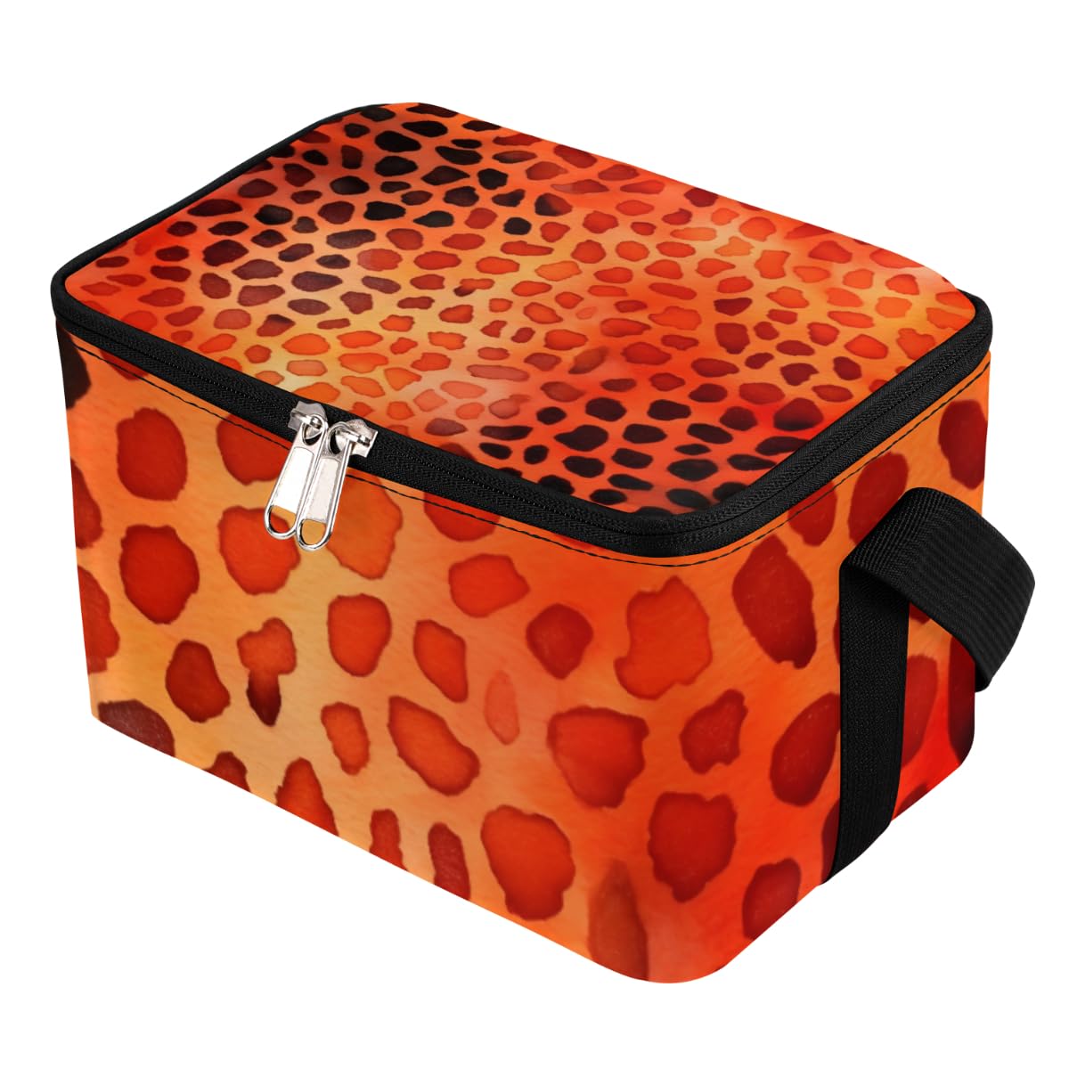 Lunch Bags for Women Men 9 Cans,Leopard Skin Hot & Cold Food Delivery Bag Insulated Grocery Bag Insulated Lunch Box Leopard Cooler Bag for Office Work Picnic Beach