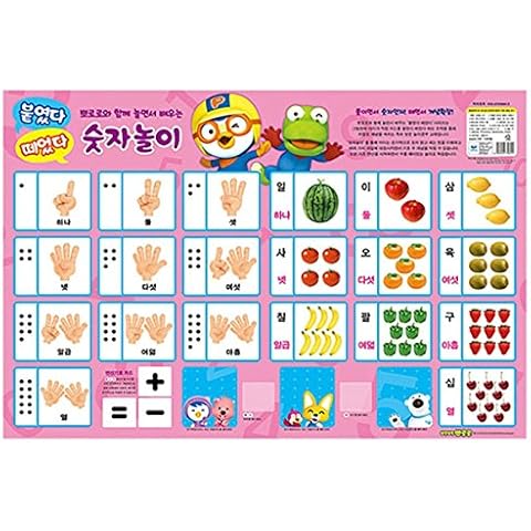 Pororo Educational Poster Wall Chart, Numerical, 23 Cards Cover