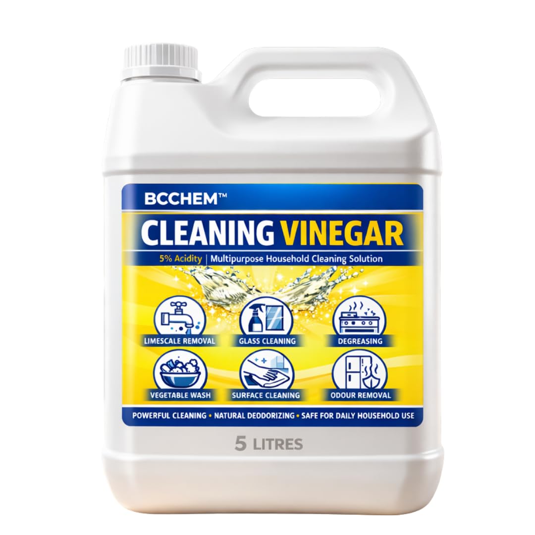 Cleaning Vinegar 8% - 5 Litre | Extra Powerful for Stain Removal, Glass Cleaning, Grime, Limescale, Odour Removal | Bio-Degradable, Eco-Friendly Cleaner-image-14