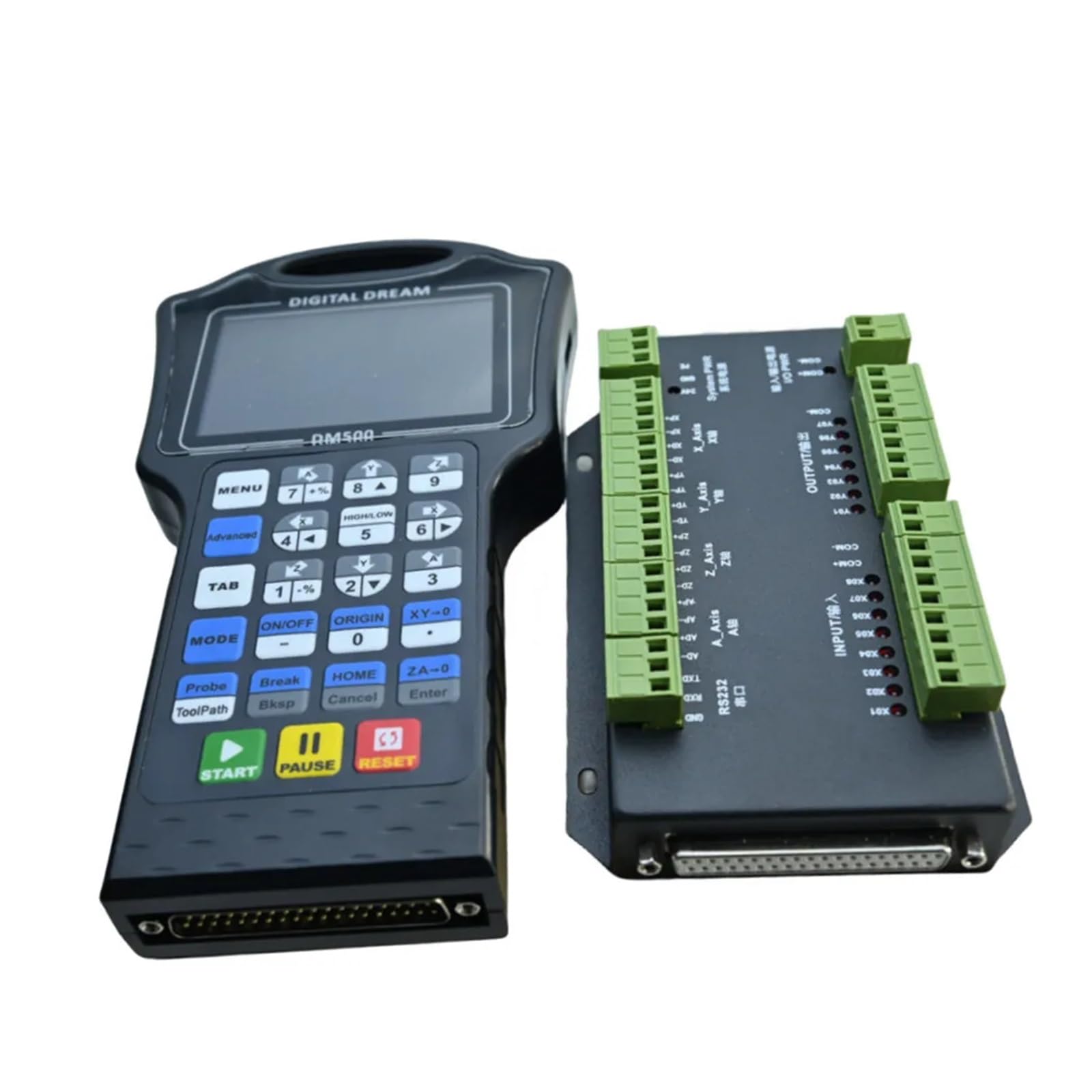 JVDDI DM500 CNC Handheld Offline Controller 3Axis 500Khz Pendant Motion for Milling Machine