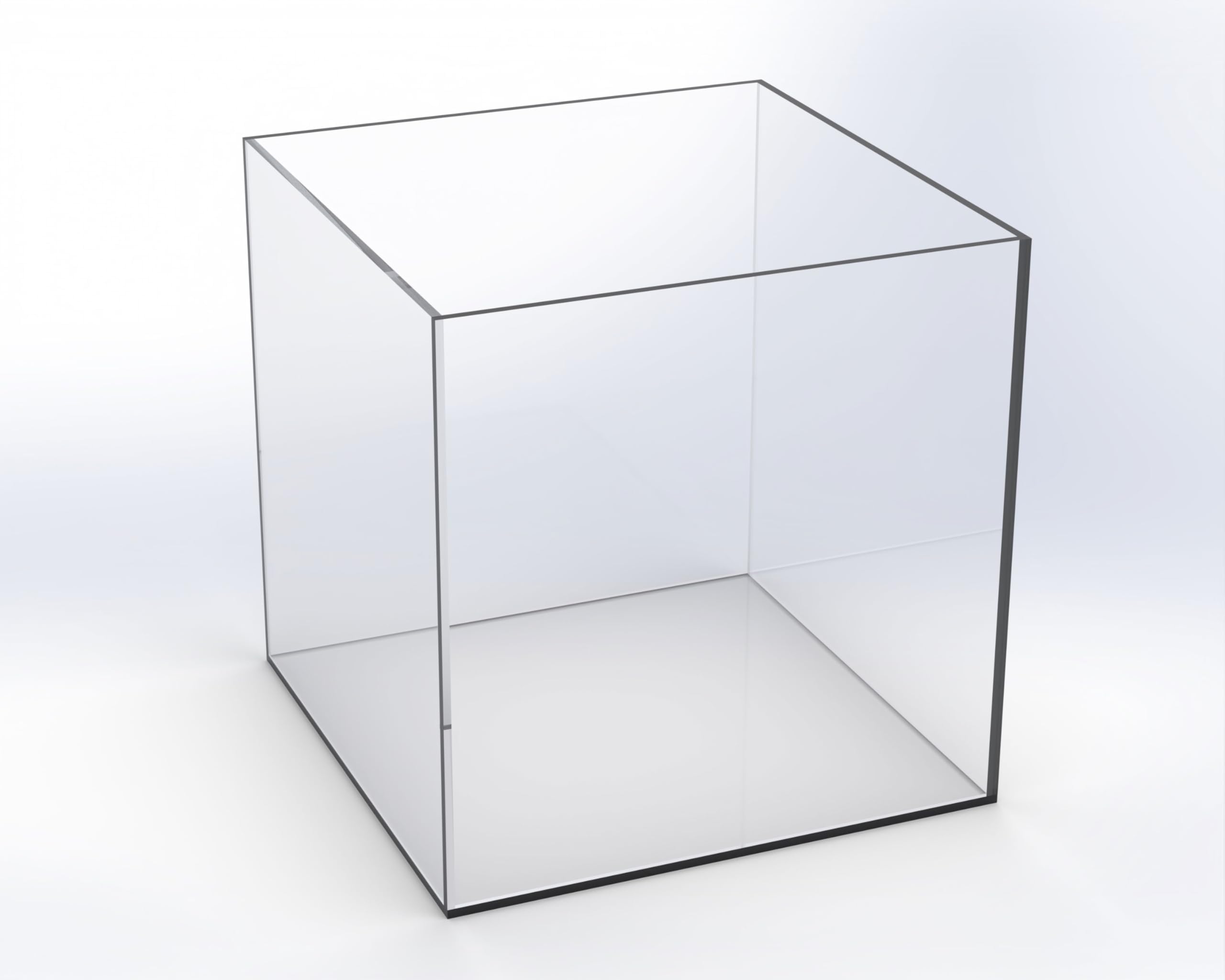 Perspex Acrylic Display Cube/Container - 100mm Cubed