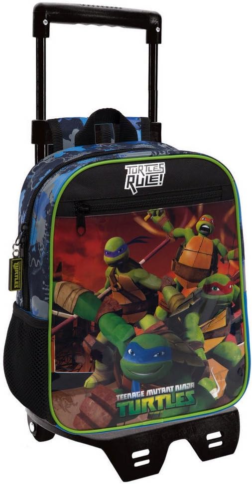 Preschool backpack w/trolley Ninja Turtles Rules