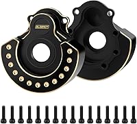 Vista 3 de GLOBACT Latón LCG Heavy Weight Caster Blocks Protal Drive C-Hubs 2.96 oz Contrapeso para 1/10 TRX4 TRX6 RC Crawler Car Upgrades Parts (2PCS)