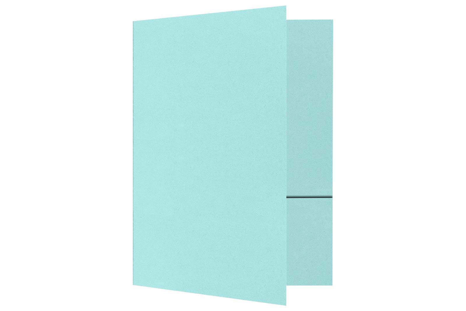 LUXPaper 9" x 12" Presentation Folders | Two Pocket | Seafoam Blue | 100lb. Cover | 10 Qty