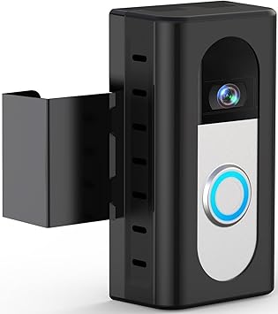 QIBOX Anti-Theft Video Doorbell Mount Compatible with Video Doorbell 4/3/3 Plus/2/1/2020 Release, Adjustable No-Drill Mounting Bracket Wedge Adapter Holder Accessories for Home Rentals Office Room