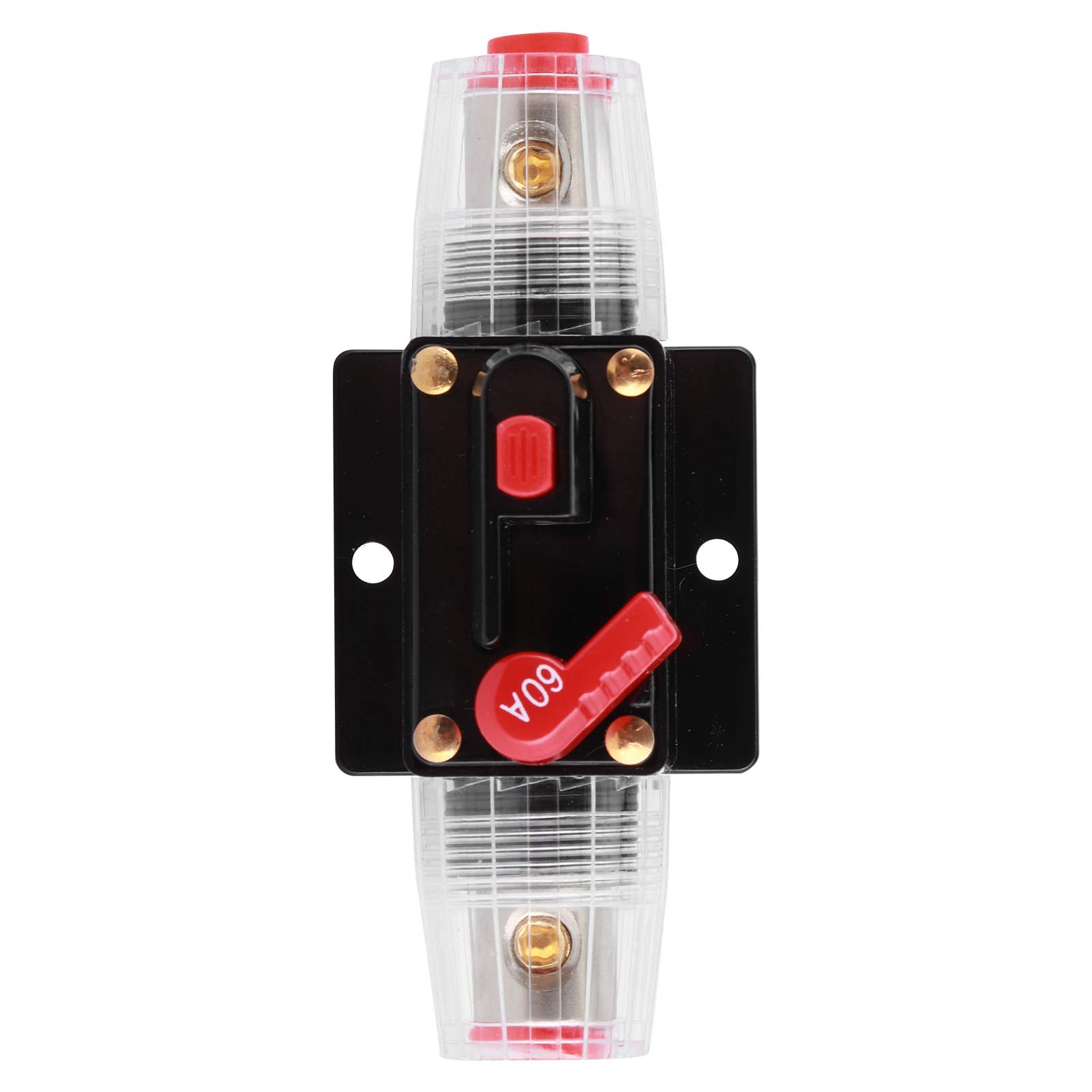 PRZEŁĄCZNIK UCHWYTU BEZPIECZNIKA AUTO RESET DO OCHRONY Do AudiO SAMOCHODU SAMOCHODOWEGO 12V 60A