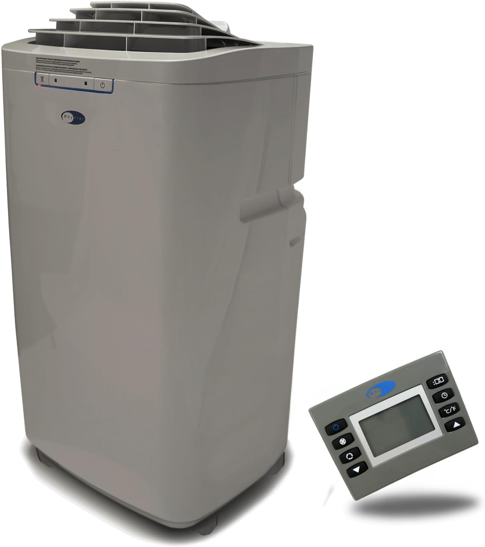 Whynter ARC-131GD 13,000 BTU (6,345 BTU SACC) Dual Hose Cooling Portable Air Conditioner, Dehumidifier, and Fan plus Storage bag for, up to 420 sq ft in Grey