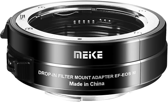 Meike MK-EFTM-C Drop-in Filter Auto-Focus Lens Adapter Compatible with Canon EF/EF-S Lenses to EOS M Cameras with Variable ND Filter and UV Filter EOS M M2 M3 M5 M6 M10 M50 M100 M200 Cameras