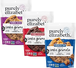 Purely Elizabeth Cookie Granola, Variety Pack, Gluten-Free, Non-GMO 11oz...