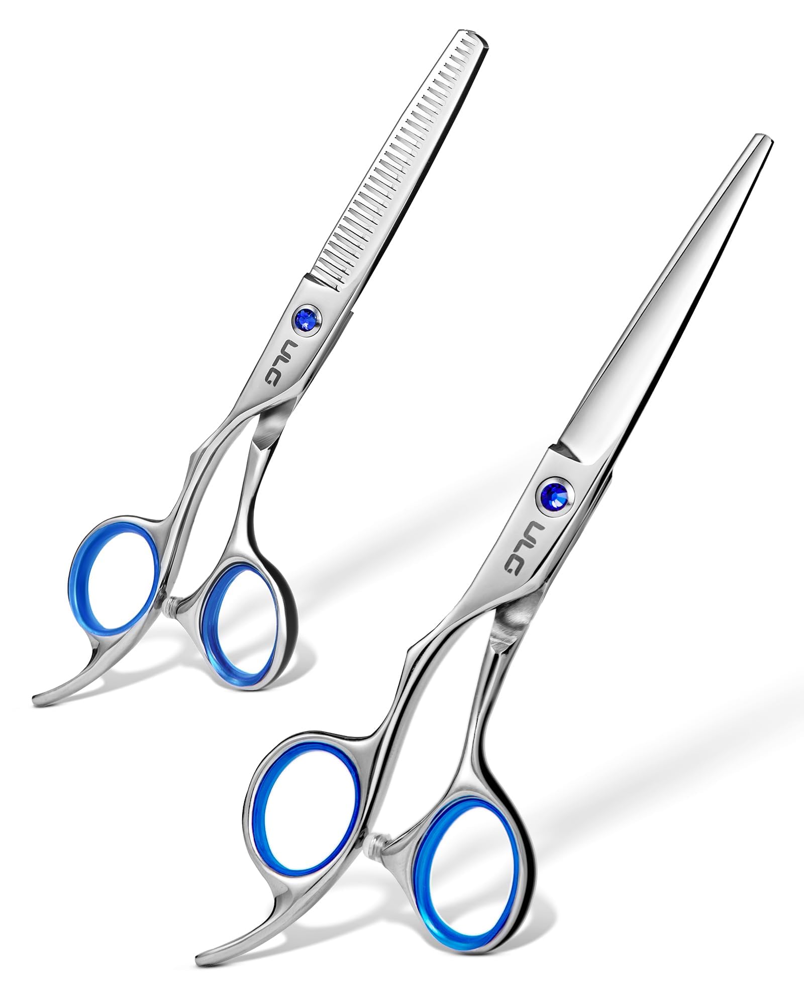 ULG Left Handed Hair Cutting Scissors Thinning Shears Kit
