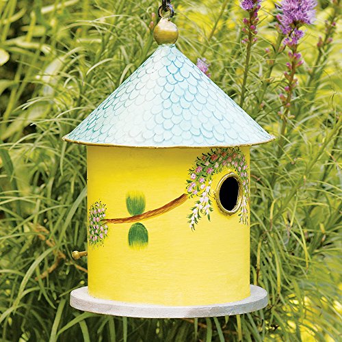 Achla Bastion Birdhouse, Yellow, 13"H #TOP1
