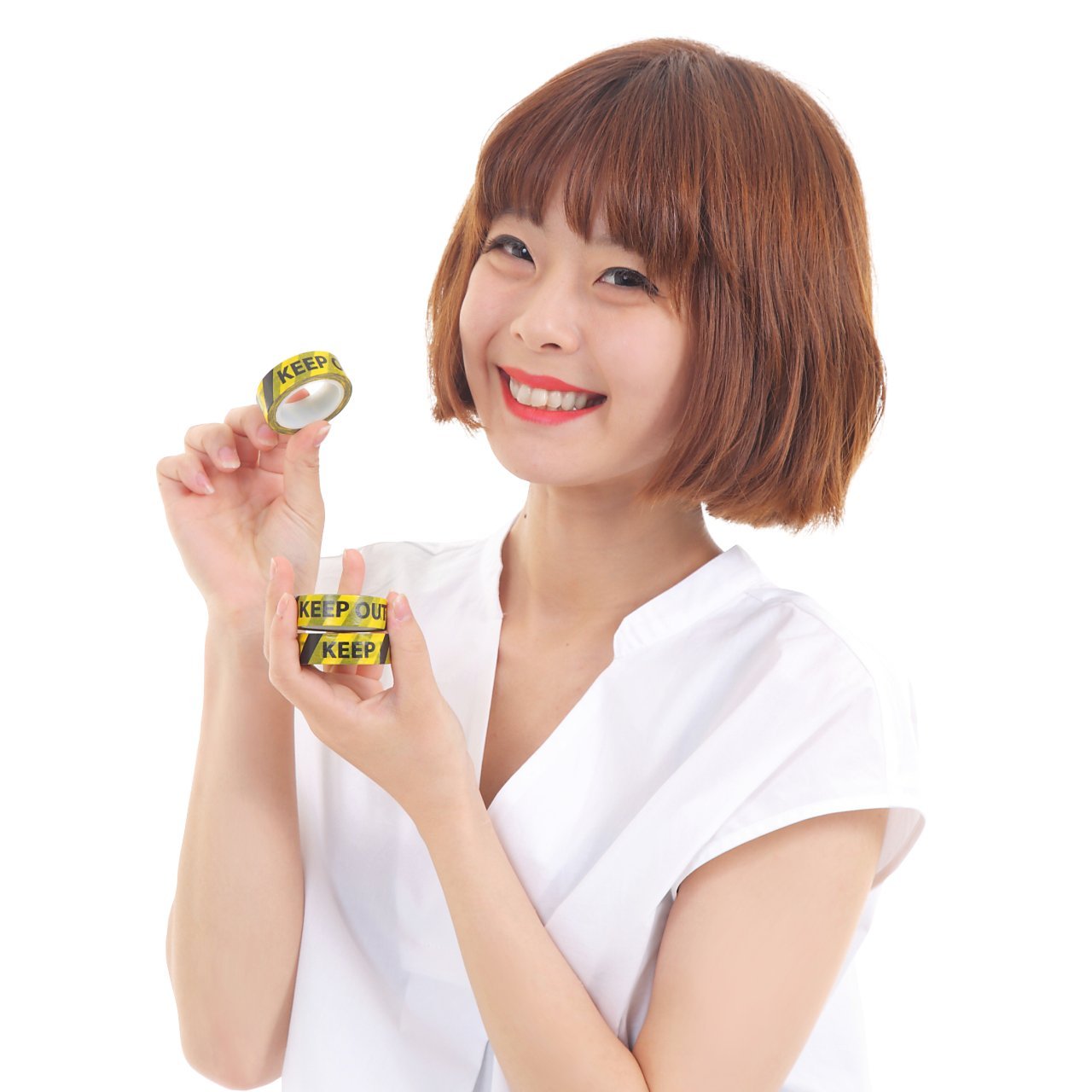 Amazon.co.jp: ALTAS+ マスキングテープ 3本 セット きいろ おもしろ