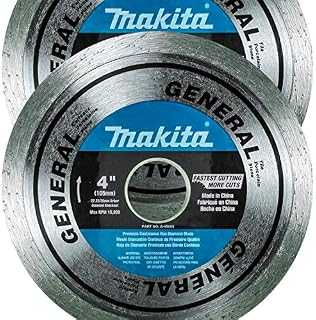 Makita 2 Pack - 4” Continuous Diamond Blades For 4”+ Grinders & Circular