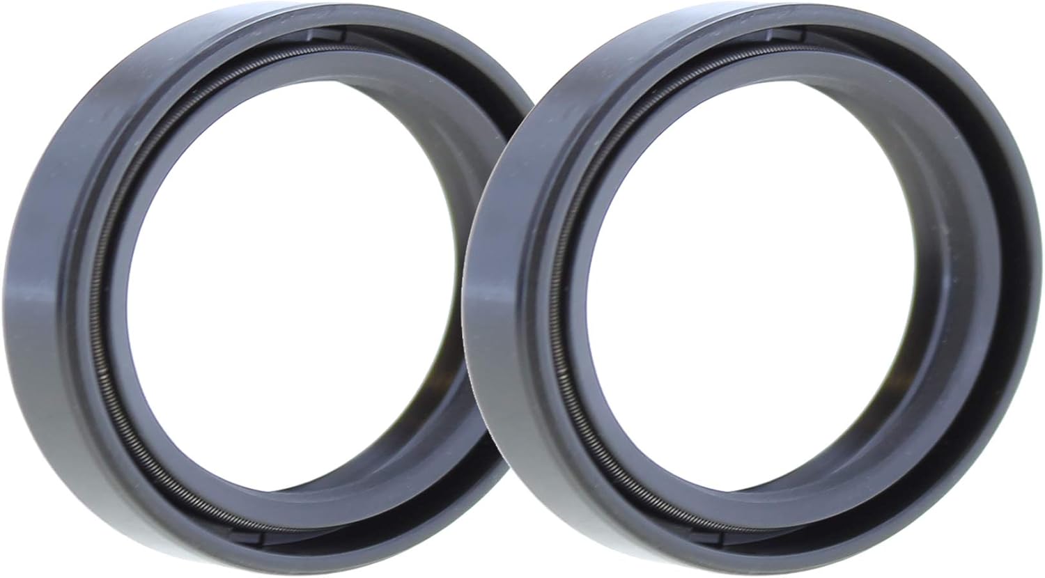 Rotary Shaft TC Oil Seal 10x22x7 NBR Double Lip with Garter Spring [Set of 2]