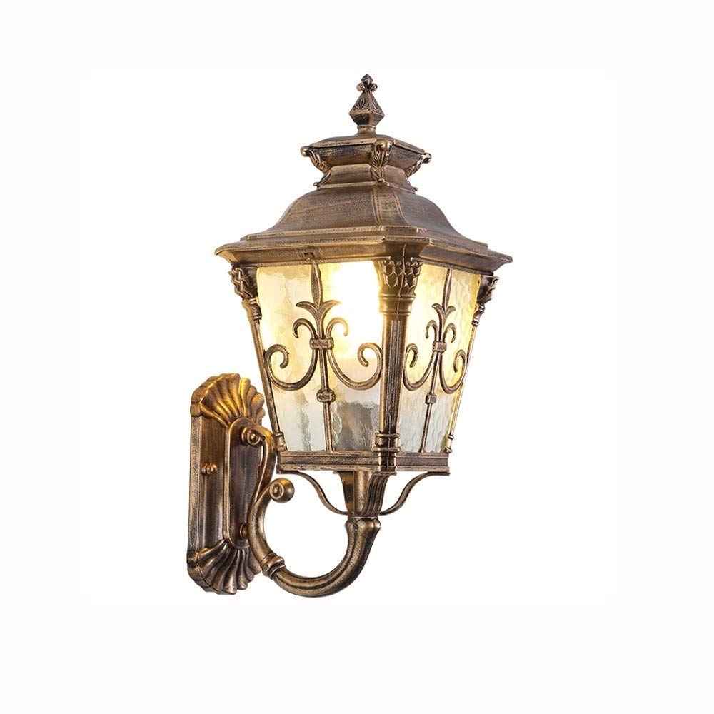 Applique murale vintage bronze lanterne extérieure en aluminium de prestige pour villa