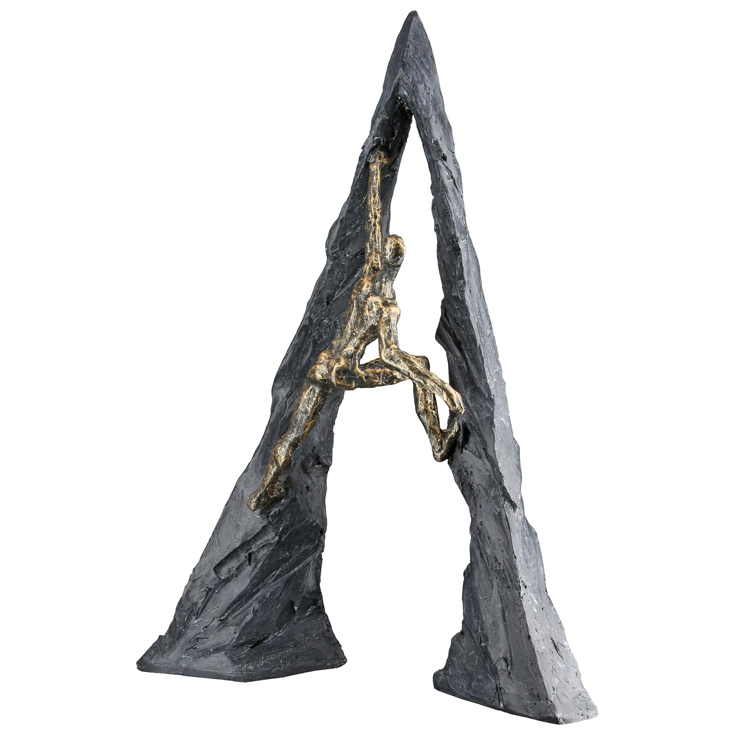 Casablanca Sculpture Climber Made of Poly - Bronze - Textured - Height 37 cm x Width 26 cm - with Saying Cards