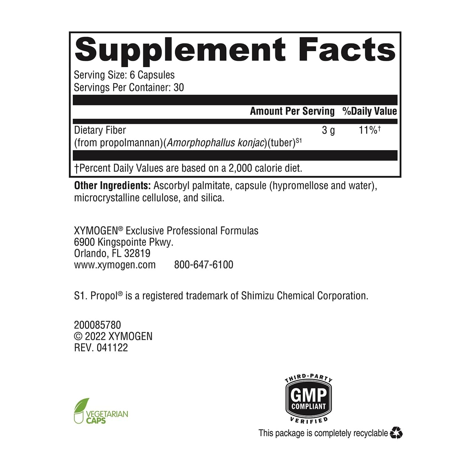 XYMOGEN OptiFiber Lean, 120 Capsules — Amazon image 2