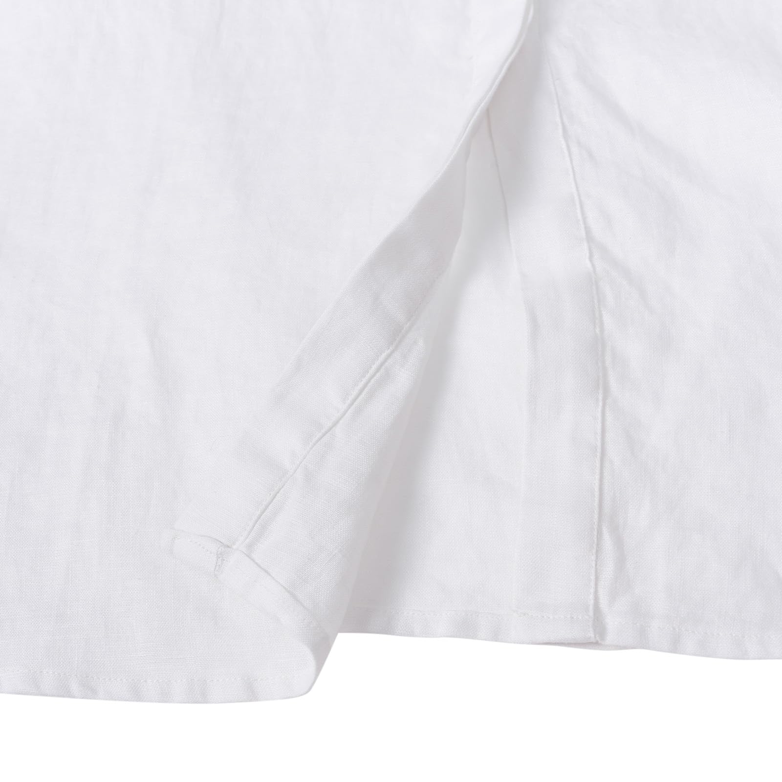 Amazhiyu Robe midi d'été décontractée en pur lin avec poches et ceinture pour femme