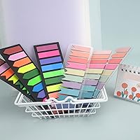 Vista 7 de Temiary 1200 pestañas adhesivas transparentes para índice, marcadores de página para anotar libros, pestañas translúcidas de bandera de flecha