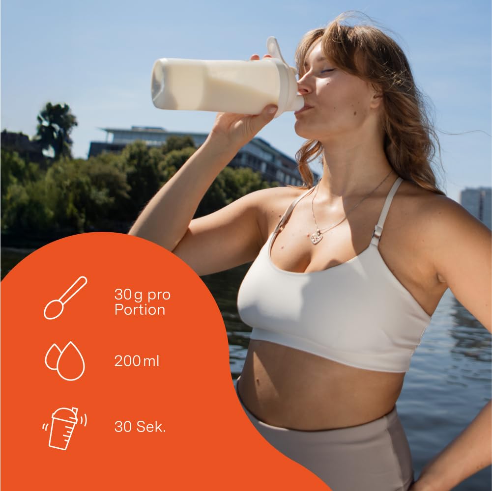nu3 Vegan Protein 3K Schokolade 1kg- Protein-Powder, pflanzlich, laktosefrei, ohne Soja, zuckerarm, gelatinefrei, Aspartamfrei, Cremig, Eiweißpulver für Muskelaufbau, Training & Alltag - 1000 g