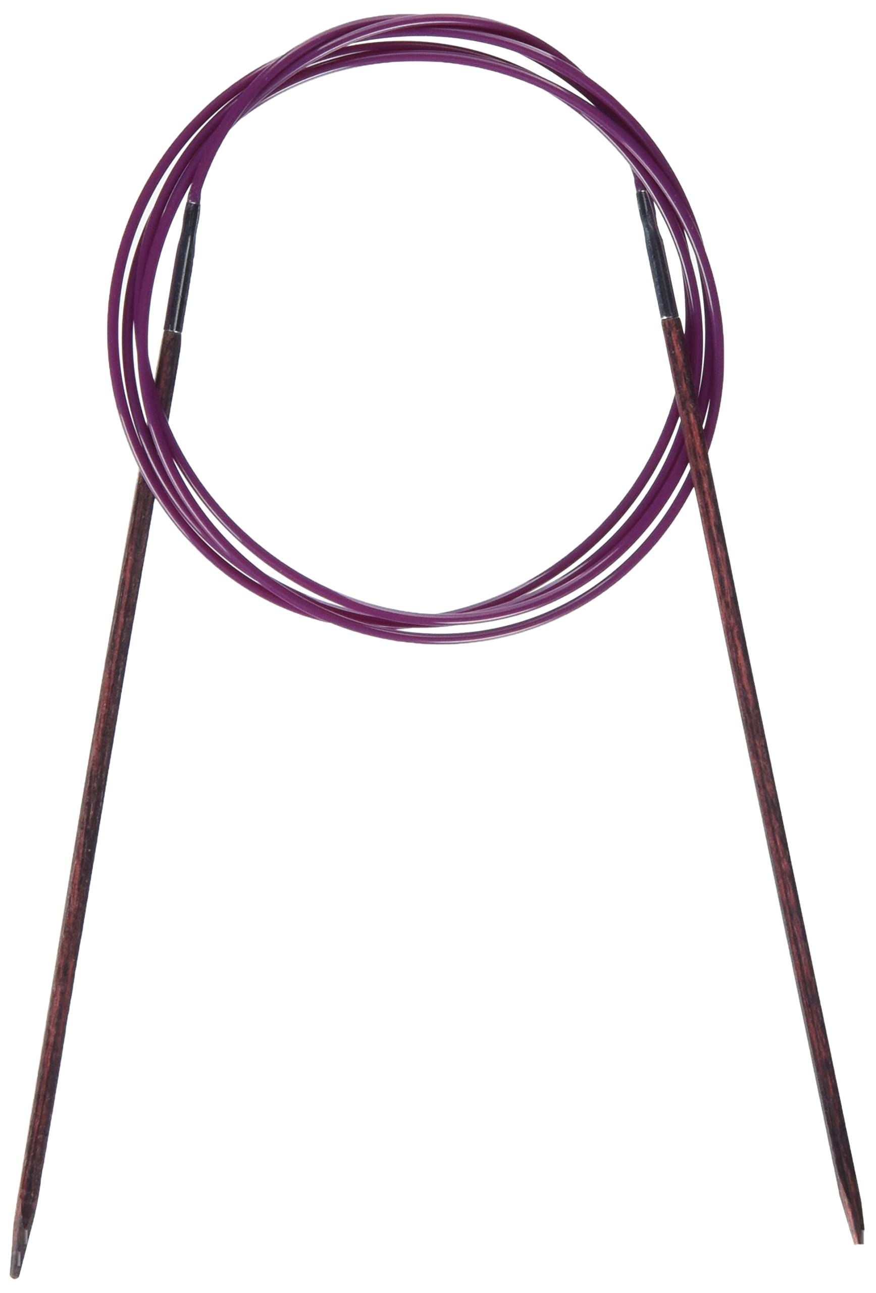 KnitPro 120 cm x 3 mm Cubics Fixed Circular Needles, Rosewood