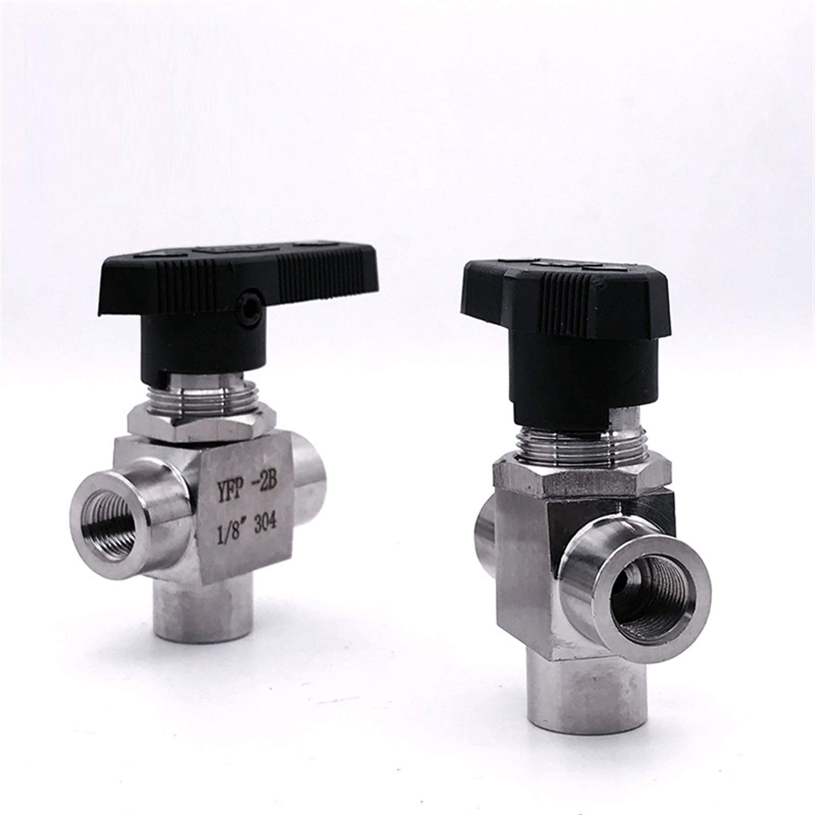 VSPPJYFG Three Way Female Thread Ball Valve G3/4inch DN10 Stainless Steel 304 High Pressure High Temperature 3way Ball Valve