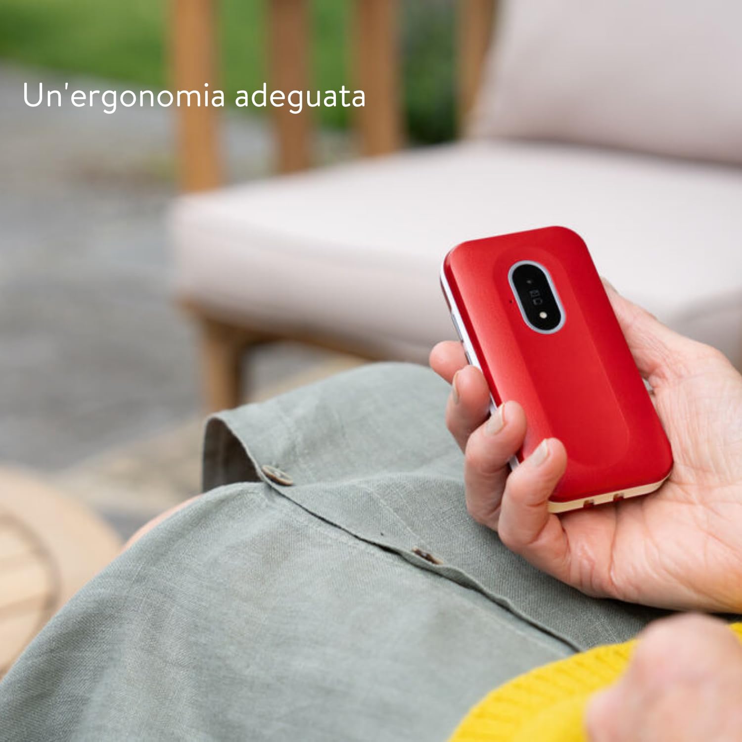 Doro Leva L20 Telefono Cellulare Sbloccato Seniors – Ampio schermo Paesaggio – Audio HD potente – Fotocamera – Tasto Assistenza con Localizzazione GPS – Telefono Basic senza Internet (nero e bianco)