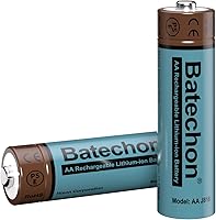 Vista 14 de Batería recargable de litio AA con cargador, paquete de 8 baterías AA de litio recargables, baja autodescarga y larga duración de hasta 2000+
