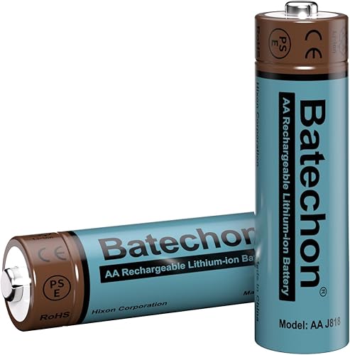 Miniatura 14 de Baterías recargables AA de litio con cargador, paquete de 12 baterías recargables AA de litio de 1.5 V 3700 mWh, batería doble A de larga duración