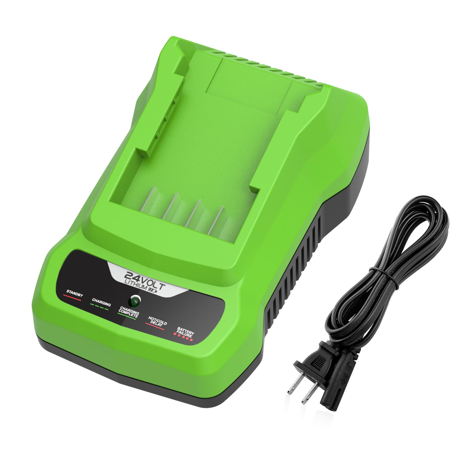 Powilling 24V CAF806 Battery Charger Replacement for Greenworks 24V Battery, Compatible with Greenworks 24 Volt Battery BAG708 BAG709 and Bissell CleanView XR Pet Stick Vacuum Cleaner