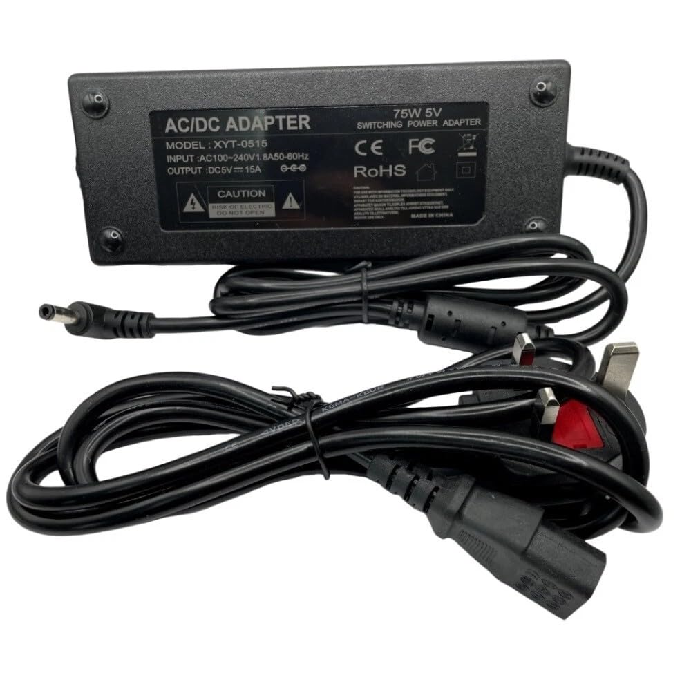 Multibao 15A 5V 75W DC AC 110-220V Power Supply Adapter Transformer LED Strip Monitor