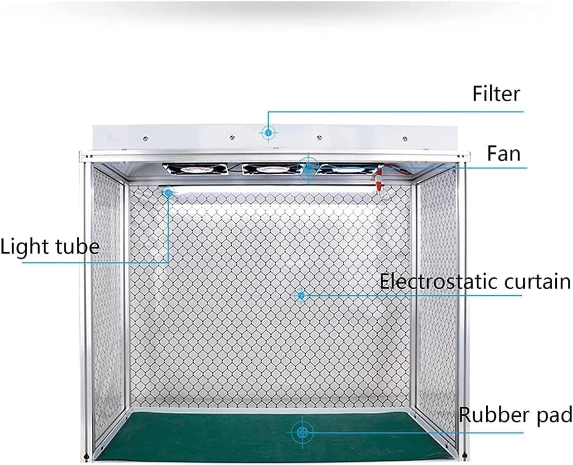Professionelle Vertikale Laminar Flow Haube mit 3 Lüftern und HEPA-Filter, staubfreie Werkbank für Telefonreparatur, Labor, Elektronik, LCD-Bildschirm-Reparatur