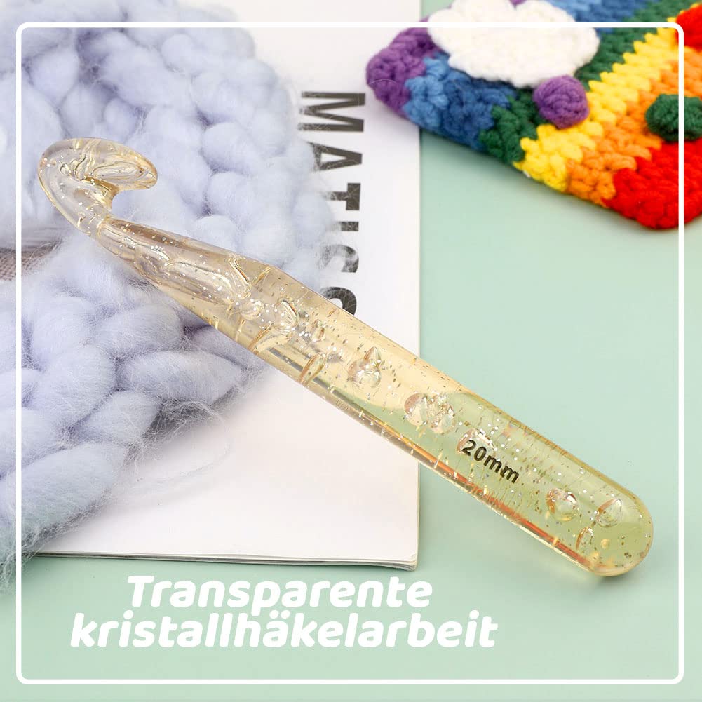 Uncinetto Ergonomico In Legno Di Faggio Mindfulknits - Taglia E 3,5 Mm, Lunghezza 15 Cm, Manico Confortevole, Colori Ombré Terra, Per Rilassarsi - 6