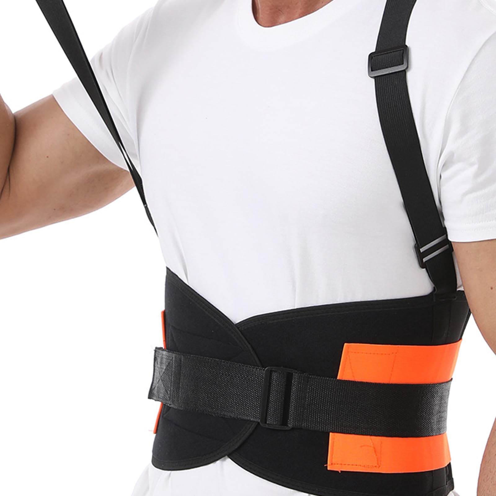 Ceinture de travail renforcée avec ceintures réglables Dos industriel pour travailleurs Ceinture lombaire en polyester
