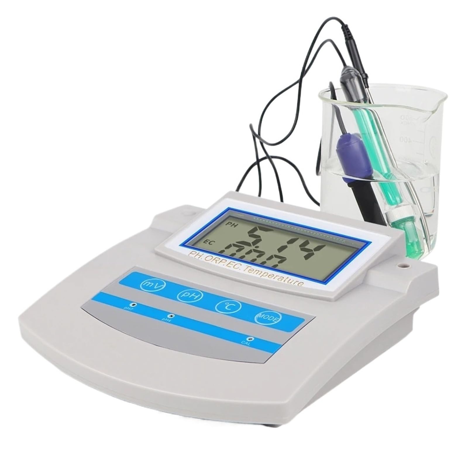 Digital PH Meter Auto Calibration Desktop ORP TDS EC CF Temperature Tester