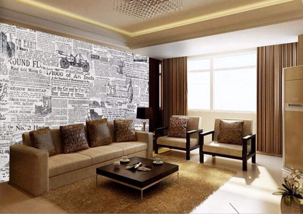 Papier peint photo personnalisé pour camoufler un mur abîmé 300x210cm