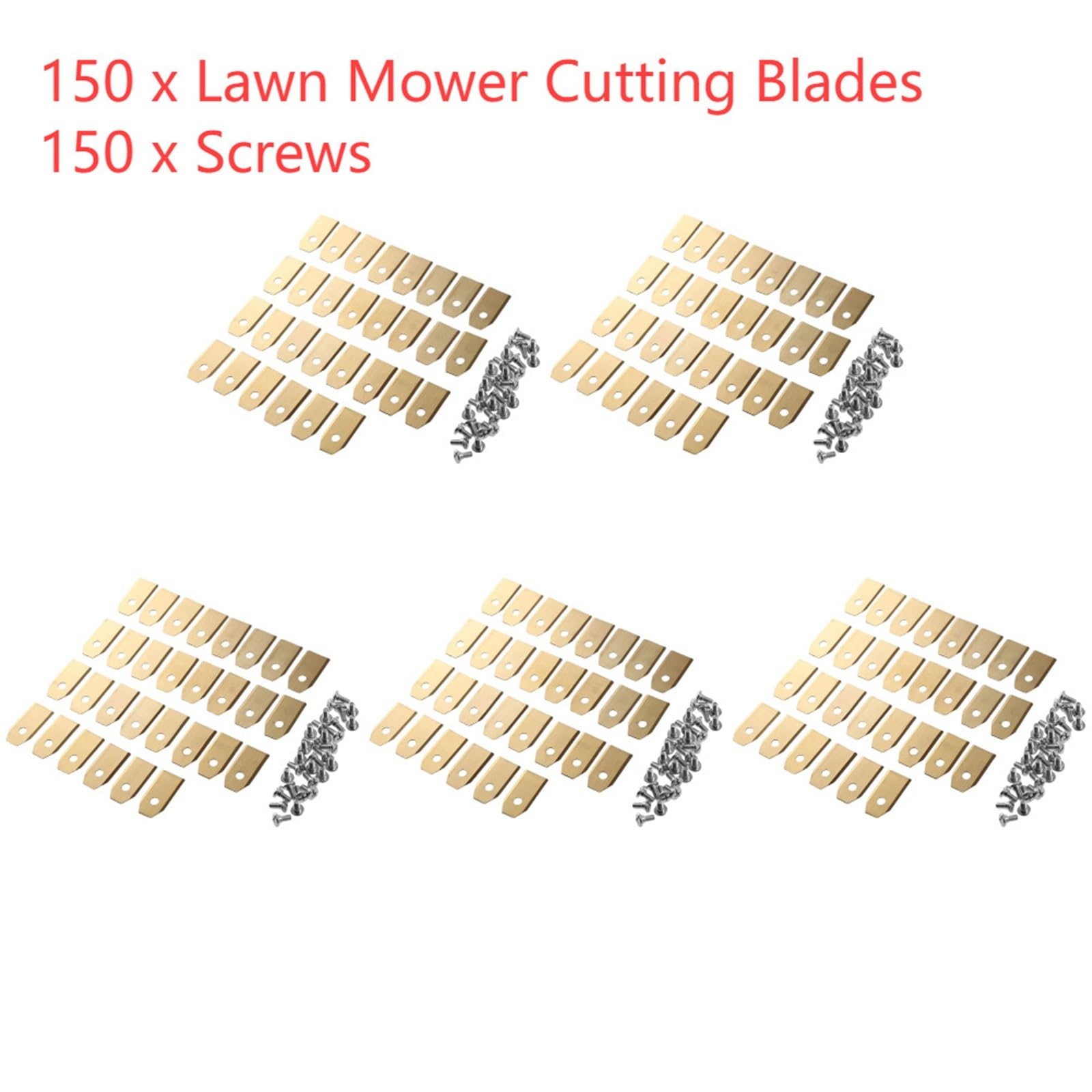 Paquete De 60-150 Cuchillas De Repuesto De 0,7 MM, Compatibles con Husqvarna, Automower, Compatible con Gardena, Pieza De Repuesto For Cortacésped | Gold 150pcs