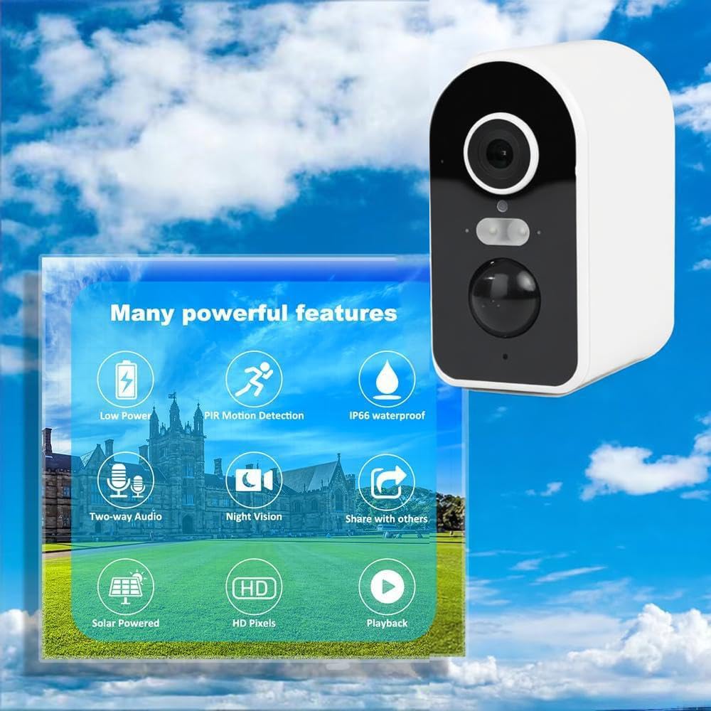 Caméra pour Oiseaux, caméra HD 5MP avec Panneau Solaire, WiFi 2,4GHz, détection de Mouvement, Enregistrement vidéo Automatique, Notifications en Temps réel Via l'application, Vision Nocturne