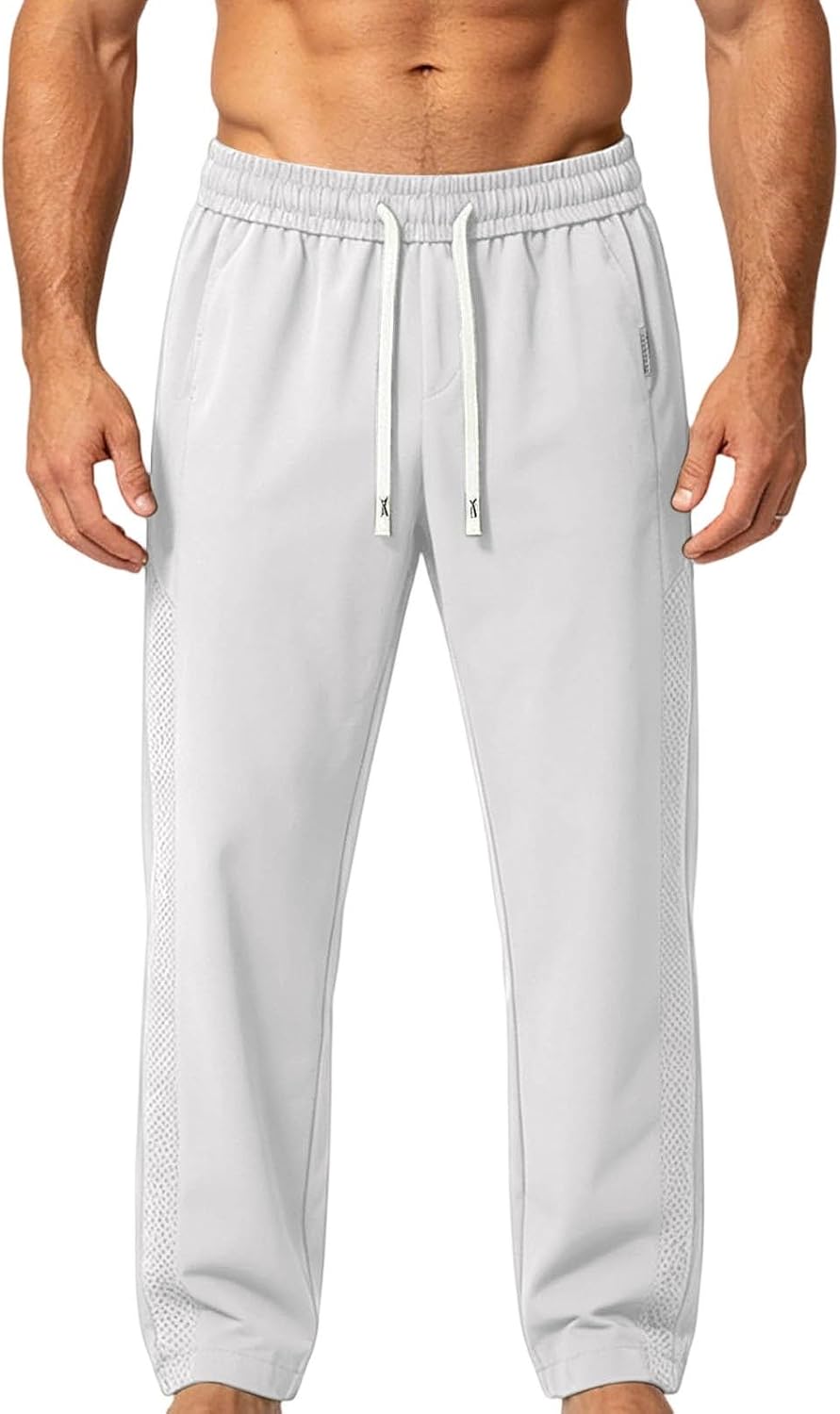 Men's Baggy Sweatpants Straight Leg Drawstring Track Pants 2026