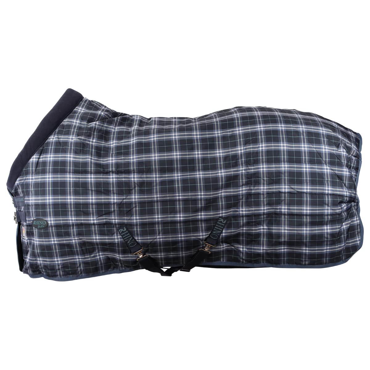 HorsewareRhino Original Stable Rug 250g Vari-Layer Navy Check/Indigo 6ft 3, Blue
