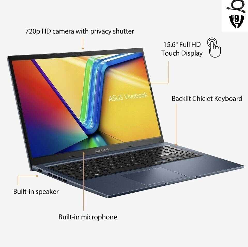 Miniatura 2 de ASUS Vivobook Laptop con pantalla táctil FHD de 15.6 pulgadas con biseles ultradelgados Nano Edge, procesador Intel Core i7-1255U de 10 núcleos, 32